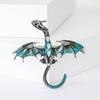 Vintage Enamel Small Flying Dragon Brooches For Men Dragons Pins 6-color Available Office Party Friend Gifts Accessories