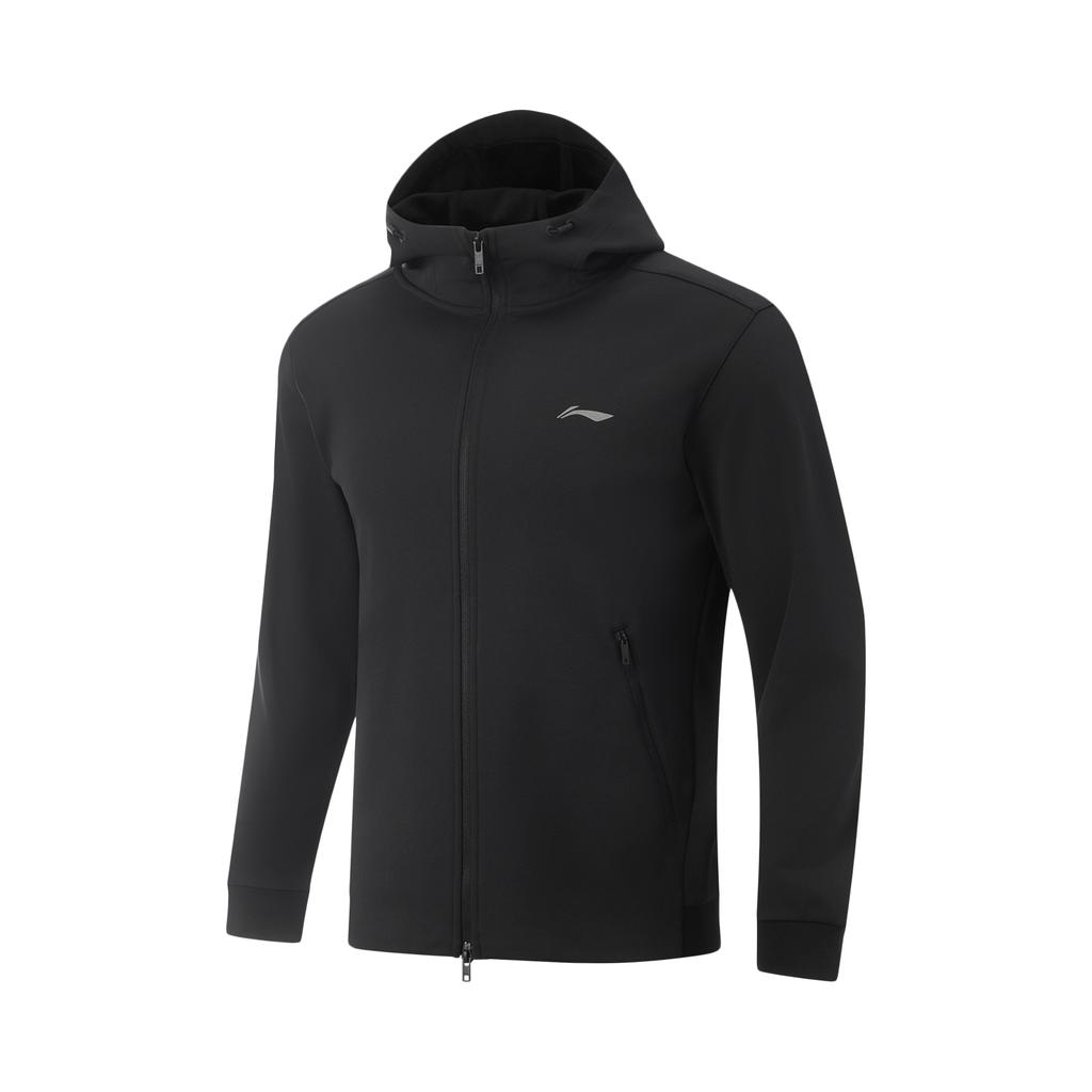 Li Ning Fitness Series Hooded Logo Letter Stitching Jacket Men Jacket AWDVC39-5