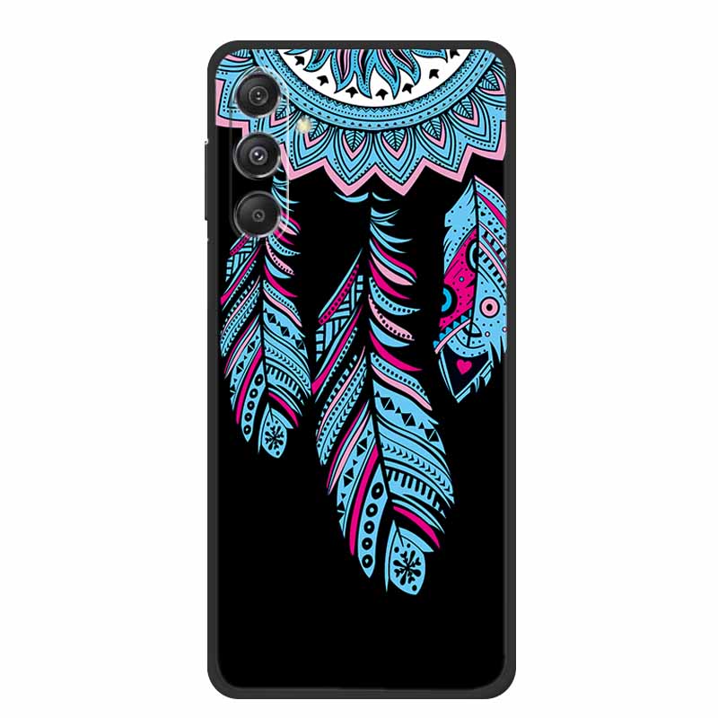 Phone Case For Samsung Galaxy A17 5G Soft TPU Silicone Cover For Samsung Galaxy A 17 Capa Bumper Cartoon Flowers Shell Protector