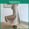 Korean Fashion Autumn Women Winter Midi Warm Skirt High Waist Beige Black Khaki Knitting Skirt Tassel Mermaid Knitted Thick Skirts