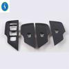 Auto Head Lights Switch / Water Cup Holder Cover Trim Accessories For VW Volkswagen Tharu / Taos 2018 -  Carbon Fiber Look