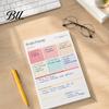 Creative Writing Sketchbook for Inspiration A5 To-Do List Notebook, 50 Page Daily Planner And Brain Dump Journal, Professional Project Tracking