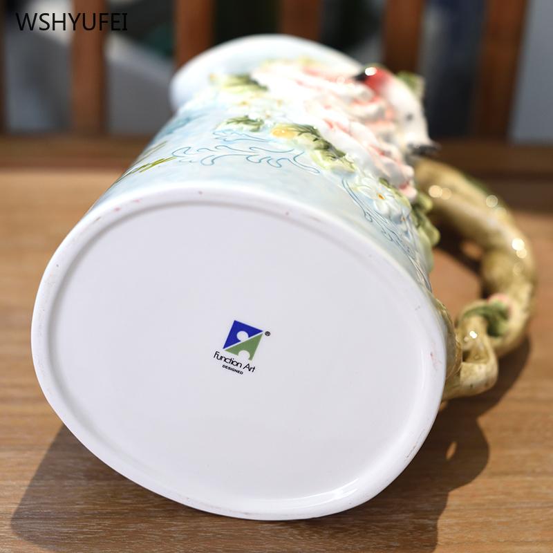 1 Pc Ceramic Vase  Glass Flower Arrangement Accessories Living Room Kitchen Bedroom Restaurant Home Furnishings Hummingbird