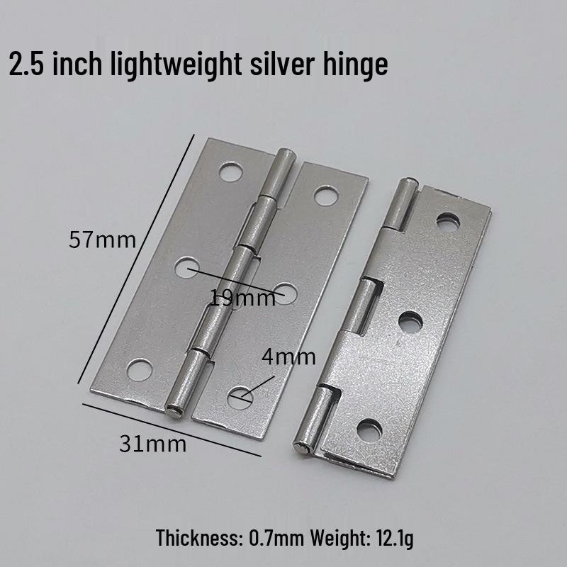 Flat Crown Hinges in Gold, Silver, Antique Bronze - Available in 1.5, 2, 3, & 4-inch Sizes