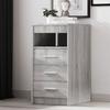 VidaXL Chest of Drawers Sonoma Grey 40x50x76 Cm Engineered Wood 815094