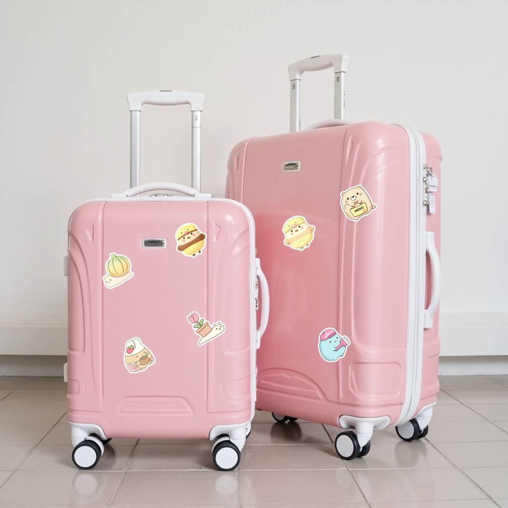 35pcs-50pcs Cute Cute Cartoon Stickers Whimsical Food Stationery Stickers Stickers For Laptop Luggage Scrapbook