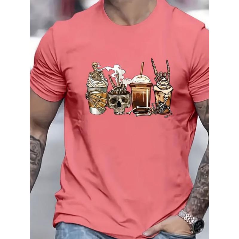 

Спортивная свободная удобная мужская футболка для бега, летняя повседневная уличная мода, топ с короткими рукавами, мужская повседневная футболка с 3D принтом S