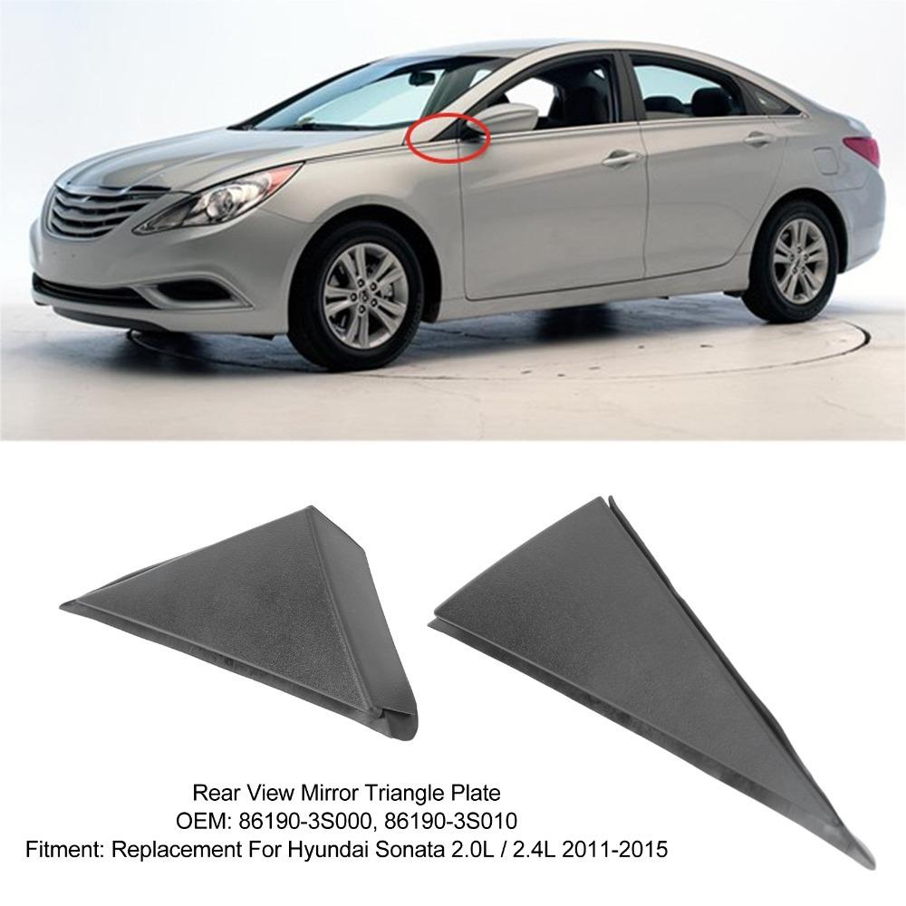 2PCS 86190‑3S000, 86190‑3S010 Rear View Mirror Triangle Cover for Hyundai Sonata 2011-2015