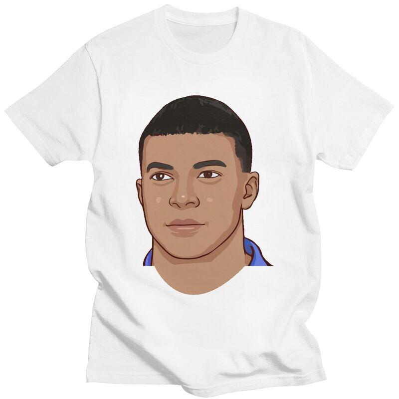 Custom Classic Soccer Gift Mbappes Meme T Shirt Men ShortSleeve Football Lover Tee Tops Pure Cotton Oversized Tshirts Merch