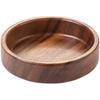 Ru Han Japanese Style Solid Walnut Wood Round Dessert Plate