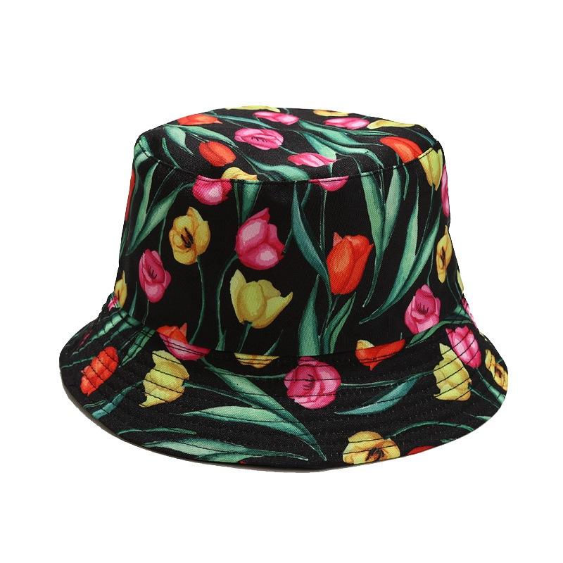 All Over Print Reversible Bucket Hat Beach Summer Fisherman Women Sun Cap custom made