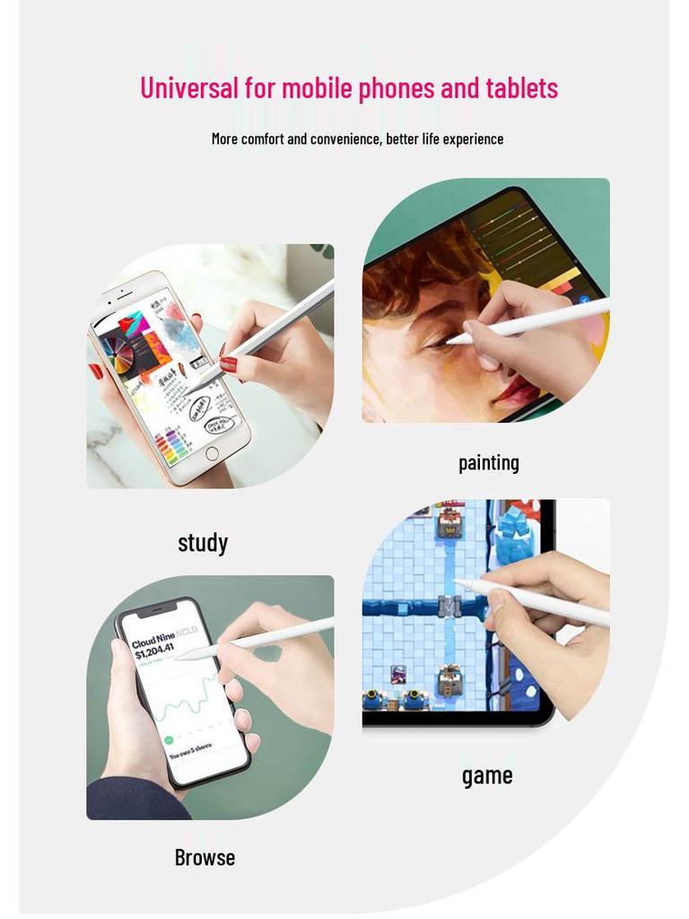 Kapazitiver Stift für iPad, OPPO, Xiaomi, VIVO und Huawei Touchscreens