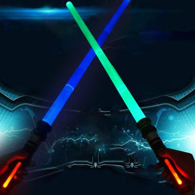 Leuchtstab Dehnbar Coole Lichter Soundeffekt Jungen Mädchen Leuchtendes Lichtschwert