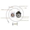 Motorcycle Helmet Combination Lock Portable Durable Retractable Steel Wire Anti-Theft Security Lock for Luggage Bicycle Wallet