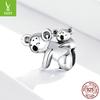 Koala S925 Sterling Silver Bracelet Beaded, With Love Animal Diy Oil Dripping Jewelry Accessories Bsc260