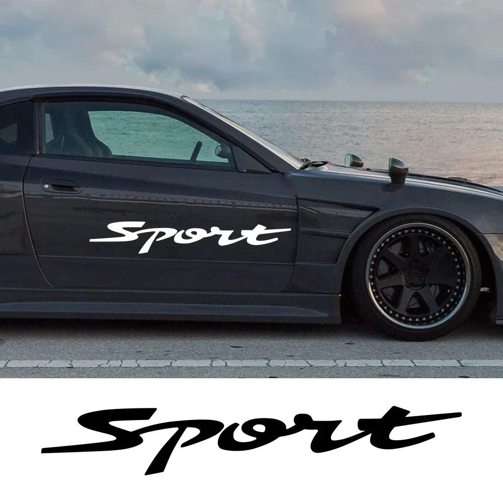 Car Side Racing Stripes Door Vinyl Decals Sport Styling Sticker Tuning Accessories For Truck Automobiles Waterproof Decoration