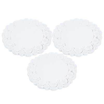 420 Stück Ausgestanzte Spitzendeckchen Papier Rund Dekorpapier Tischsets für Kuchen Dessert Geschirr Dekoration