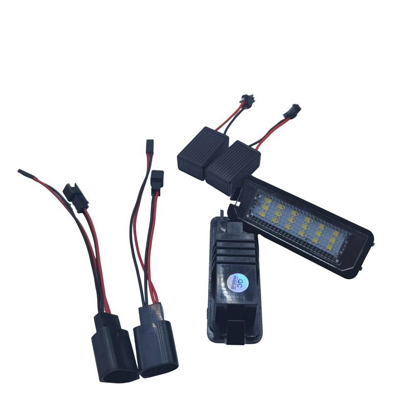 For VW Passat B6 CC Eos Golf 4 5 6 7 MK7 Polo Superb Lupo Scirocco Seat Leon Altea Ibiza LED License Number Plate Light Lamp