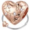 Charms Plated Heart Pr 925 S925 Bead Twig Beads Zircons