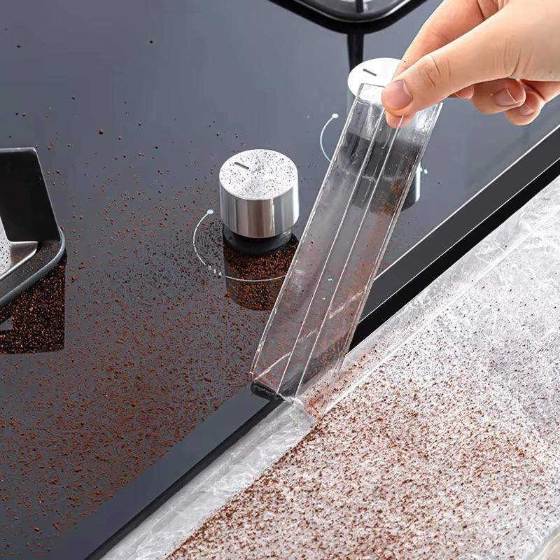 Transparent Acrylic Single-fold Kitchen And Bathroom Waterproof Mildew Stickers Sink Beautiful Stickers(3.2m*3.8cm)