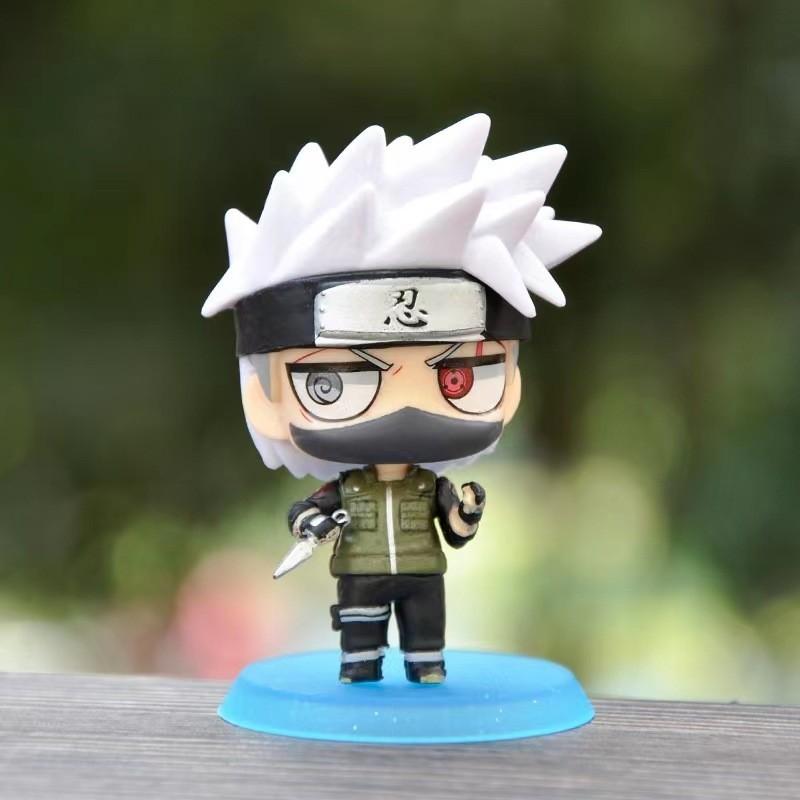 Naruto Animation 6 Pcs Toy Doll Version Cartoon Characters Car Cake Decoration