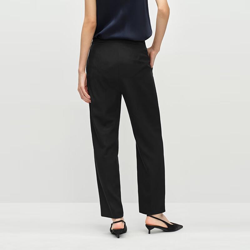 OVVOVV Women's Elastic Crepe Cigarette Pants