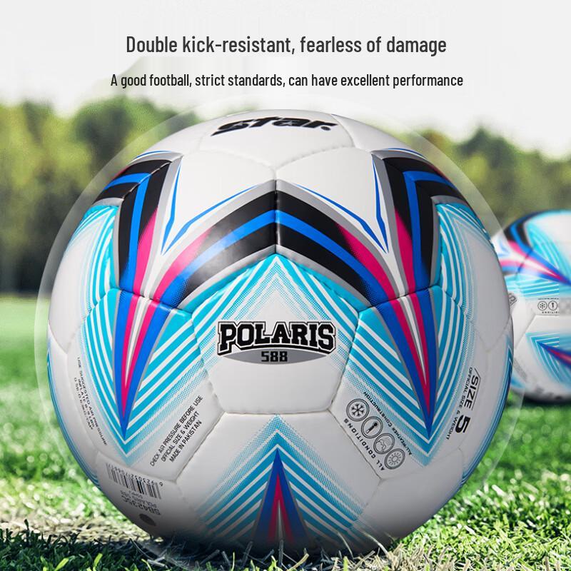 Star Size 5 PU Hand-Stitched Soccer Ball