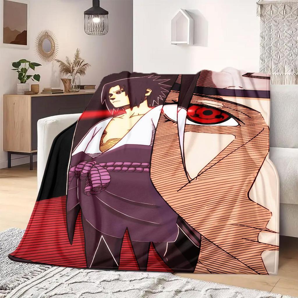Naruto Anime Print Blanket Warm  Comfortable Flannel Blanket Suitable for Bedrooms, Sofas, Beds, Chairs, Picnics, Travel