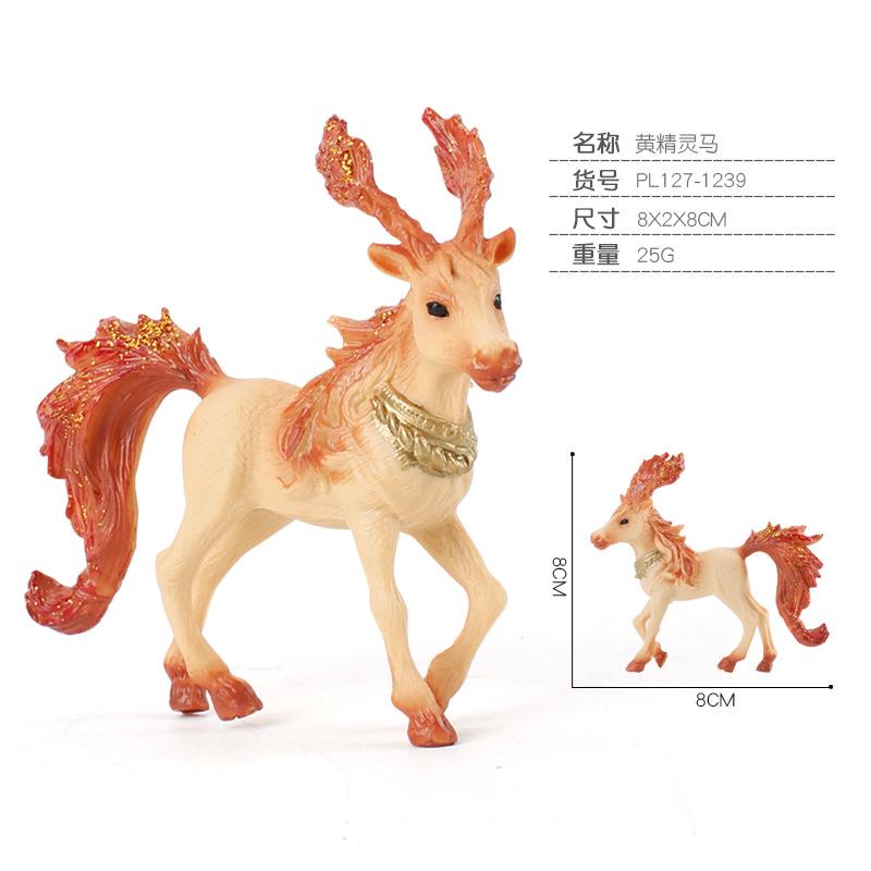 Simulation Mythological Story Elf Model Unicorn Pegasus Solid Boutique Interior Ornament Doll