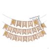 Celestial Moon Burlap Pennant Banner, Party Hanging Flag, Event Decor