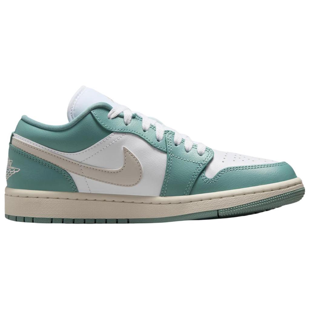Air Jordan 1 Low Cannon Women Sneakers Teal White Sail DC0774-138