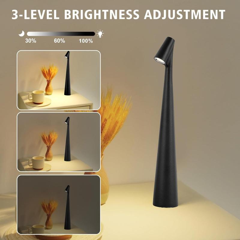 Dressing Lamp Rechargeable Touch Switch Table Lamp LED Desk Lamp Household Night Light Bedside Ambient Light Table Decoration