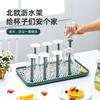 Scolapiatti per tazze Antipolvere Scolabicchieri in Vetro Supporto Staccabile Scaffale Scolapiatti per Bottiglie Vassoio Portaoggetti Articoli da Cucina