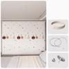Rideau à coulisse pliante pour dressing, Rideaux de dressing pliants sans portes, Rideaux de porte anti-poussière pour armoire