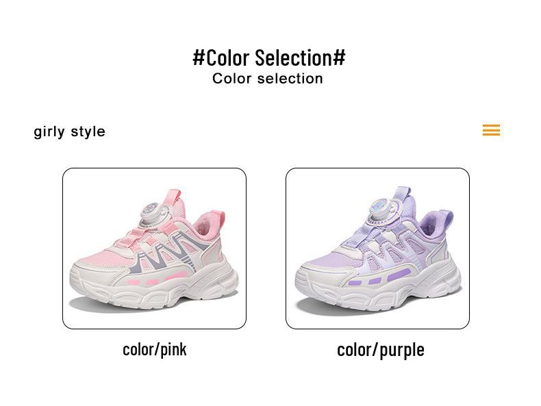 Mädchen Winter 2025 Leder Laufschuhe mit Samtfutter - Warmes und Verdicktes Design