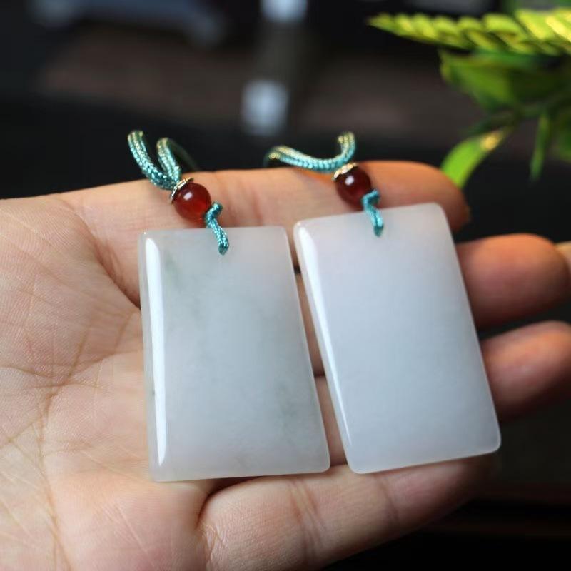 Pendant Wu Shi Brand Double-sided Hollow Ruyi Ping an Buckle Necklace