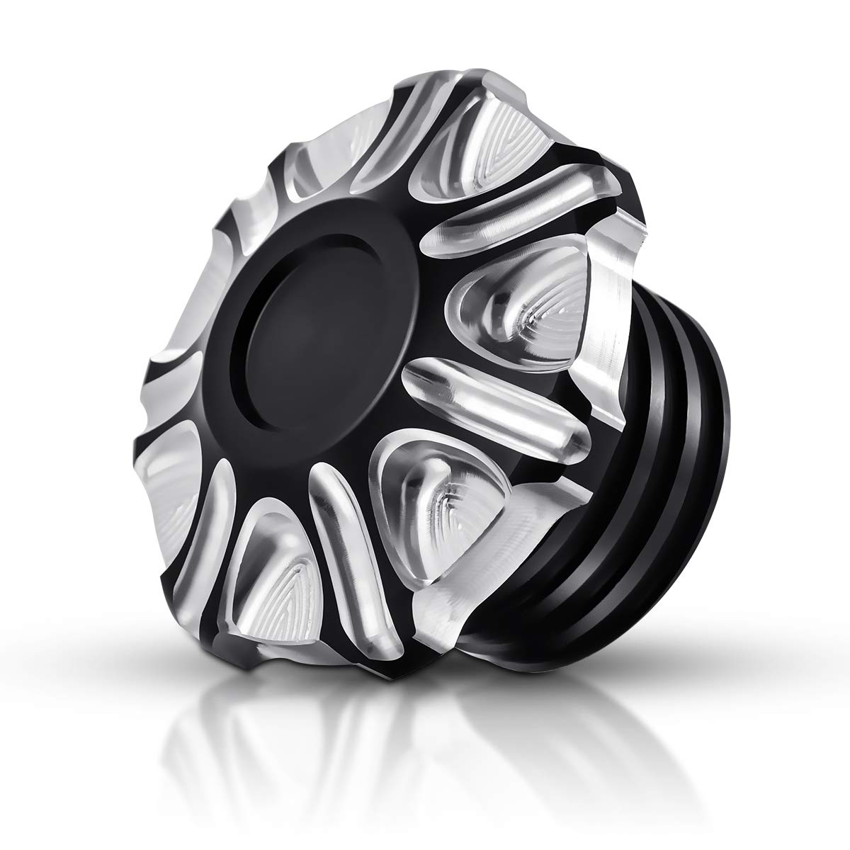 

KATUR Black Chrome Motorcycle CNC Aluminum Fuel Gas Tank Craft Decorative Cover чёрный