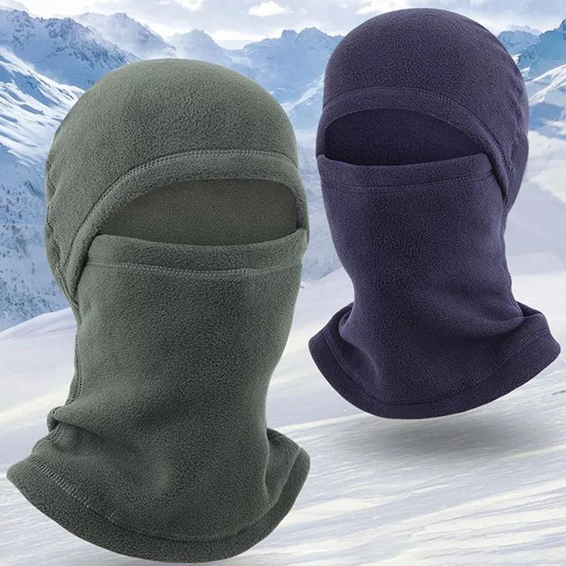 Winter Fleece Sturmhaube Vollgesichtsmaske Thermischer Ski Snowboard Schal Helm Mütze Sport Radfahren Wandern Laufen Nackenwärmer Herren Damen