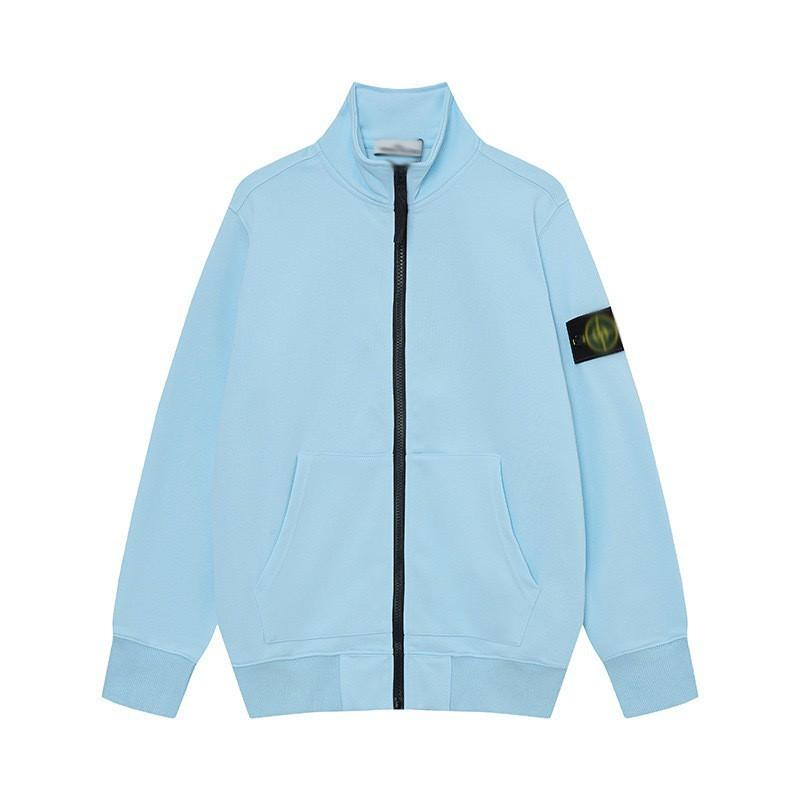 Stone Island Compass Patch Basic Hoodless Sweatshirt Loose Fit Men Women Casual Daily Wear