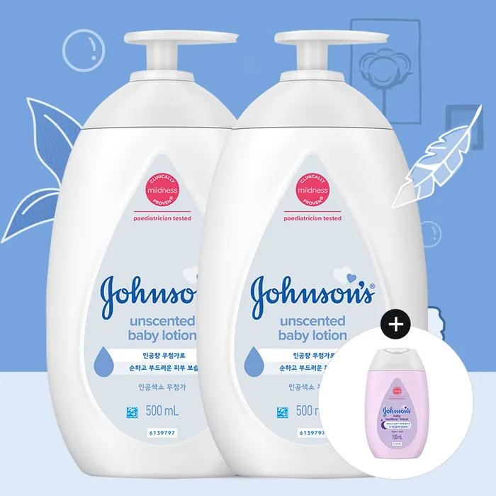 

Johnson s Белый лосьон 500млx2+(вырос) Лосьон для тела перед сном 100 мл