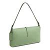 COACH Hamptons 26 solid color clip closure quilted striped flap cow leather handbag medium women's light pistachio