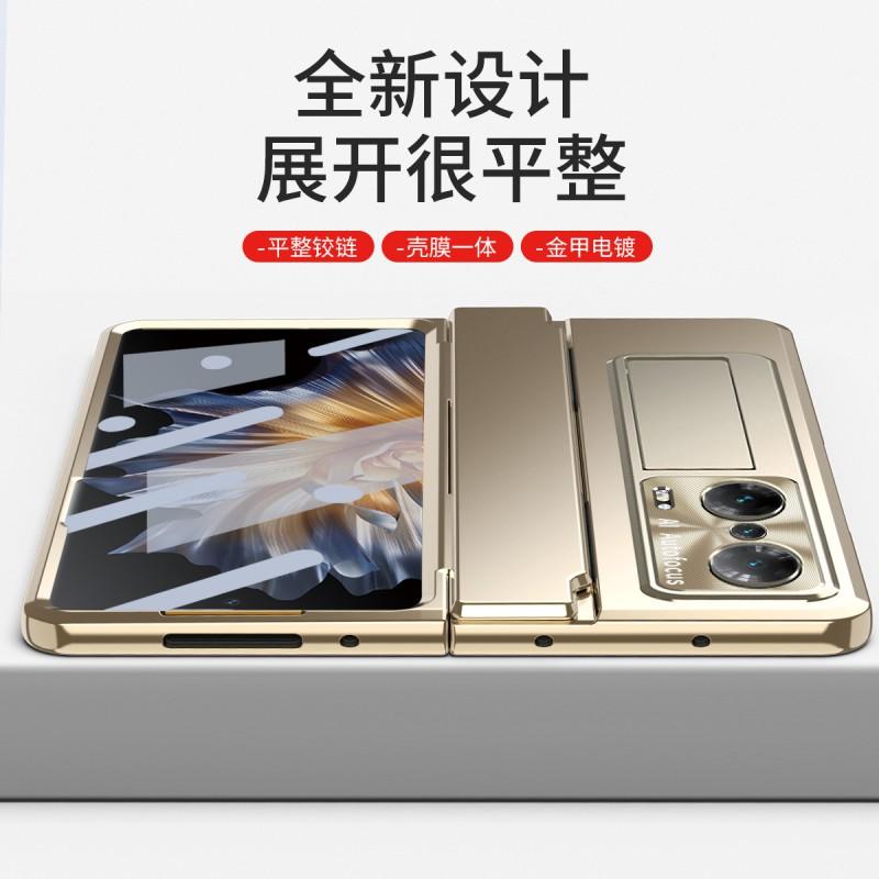 Slim Foldable Phone Case Honor Magic Full Coverage Transparent PC Shell With Built-in Stand Shockproof Scratch Resistant