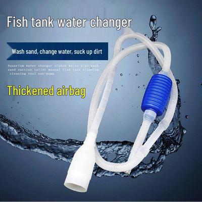 Fish Tank Siphon Hose: Manual Water Changer & Sand Cleaner for Large Aquariums