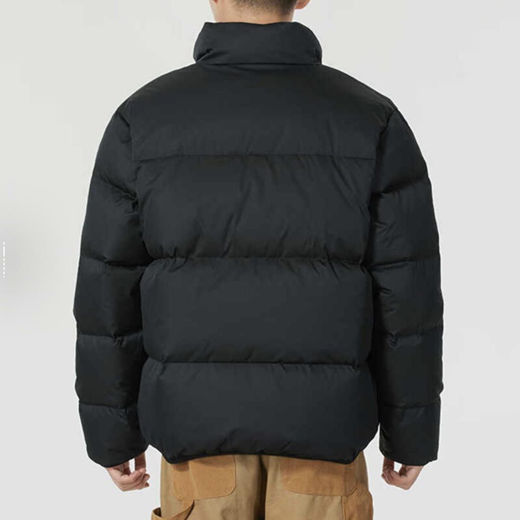 Nike Club Therma-FIT Panda Embroidery Comfortable Warm Stand Collar Loose Long Sleeve Down Jacket Men Jacket Black FZ5029-010(TEAM378-XMCC-X1)