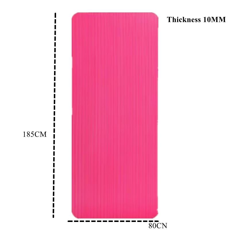 200/185×80/90Cmyoga Mat Travel Fitness Exercise 10Mm Thicknesses For Yoga Pilates Floor Workouts Thicken Widen Moisture-Proof