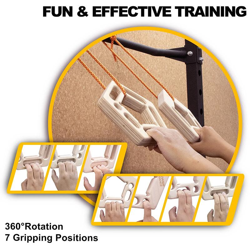 1Pair Finger Strengthen Climbing Board Pull-Ups Weight Hang Trainer Portable Tool Grip Forearm Strengthener Exercise