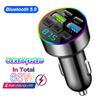 Bluetooth 5.0 Auto FM vysílač Handsfree rádio Handsfree MP3 přehrávač Sada do auta 20W PD QC3.0 Rychlé nabíjení Duální USB nabíjecí adaptér
