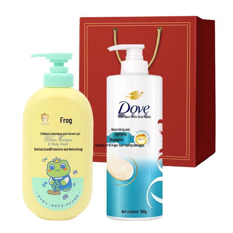 Dove Shampoo & Herbal Body Wash Set