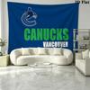 Vancouver Canucks Wall Tapestry Aesthetic Wall Hanging Printed Fabric Blanket Decorative Tapestries for Bedroom Living Room Home Decor