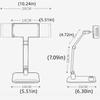 Punch-Free Screen Holder Adjustable Height Monitor Bracket Portable Monitor Holder  Office